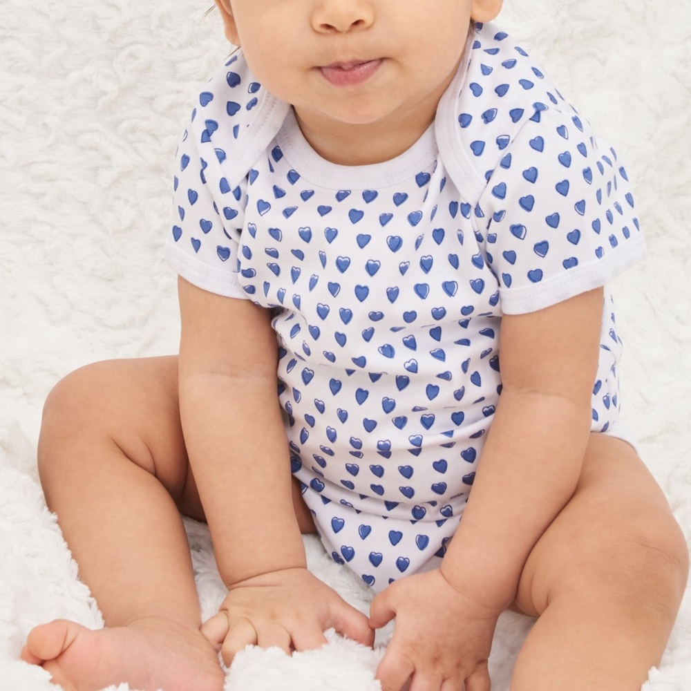 Roller Rabbit Infant Hearts Short Sleeve Onesie